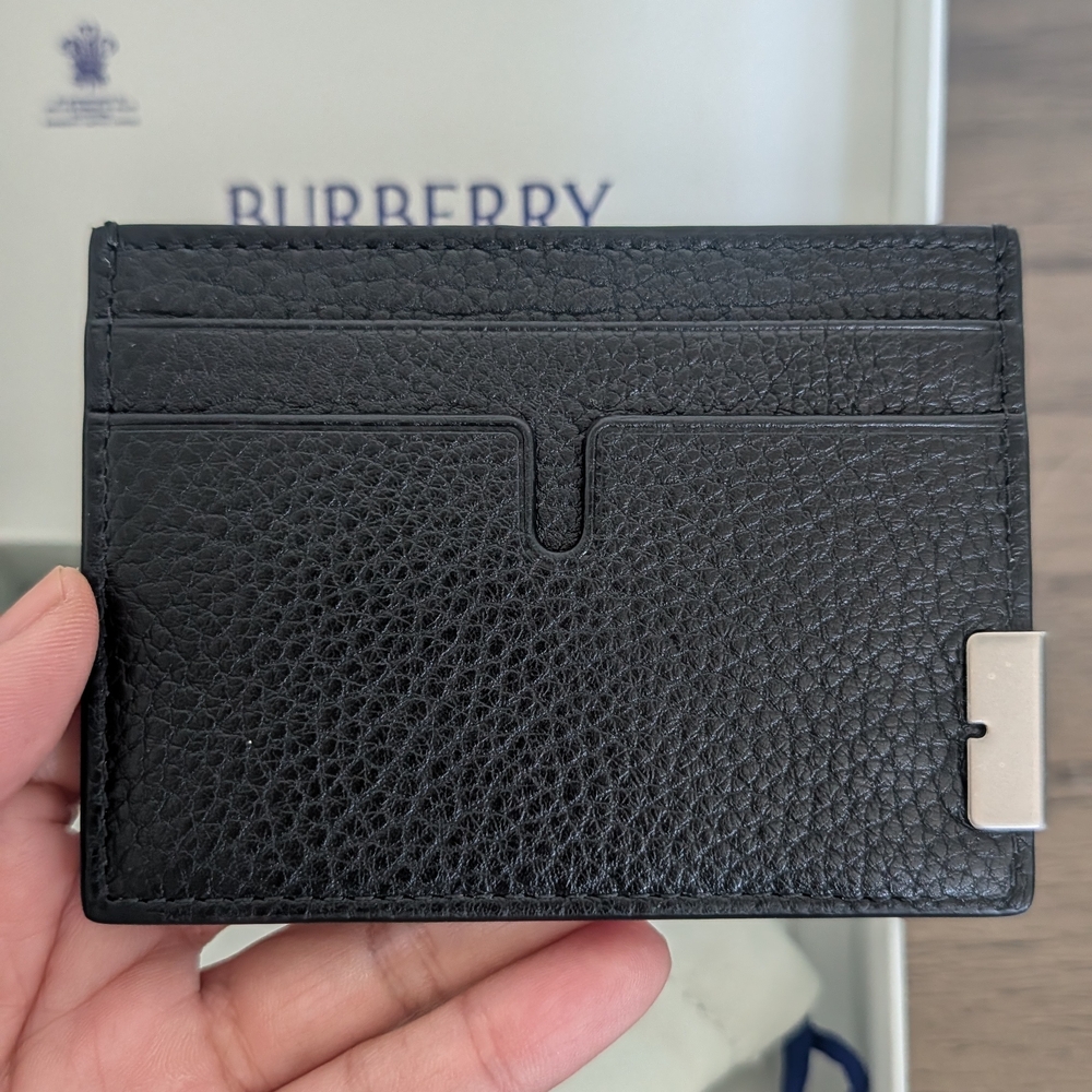 Burberry B-Cut Lambskin Card Case - Picture 3 of 4